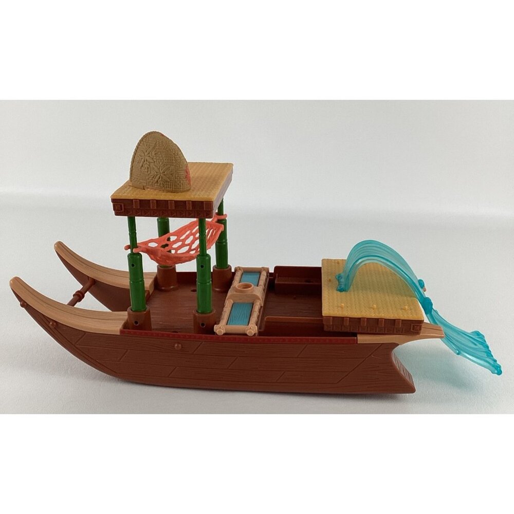 Disney Moana's Adventure Canoe Playset Mini Action Figures Maui Mattel 2024 Toy - Picture 2 of 10